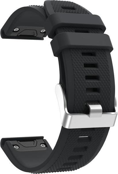 Actual product image No Name Silicone wristband for Garmin Fenix 5 Black (22 mm, Silicone)