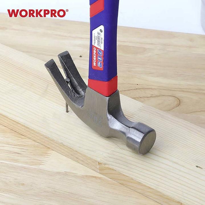 Produktbild Workpro WP241012 Klauenhammer ergonomischer Griff, hart 560 g 1 St. (560 g)