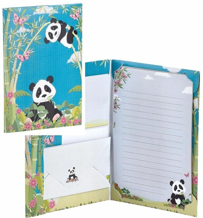 Image du produit Rössler Papier à lettres pour enfants Panda (10 pcs)