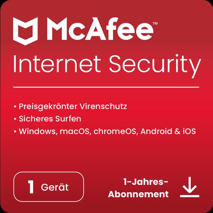 Produktbild McAfee Internet Security (1 User, 1 Geräte/User, 12 Monate)