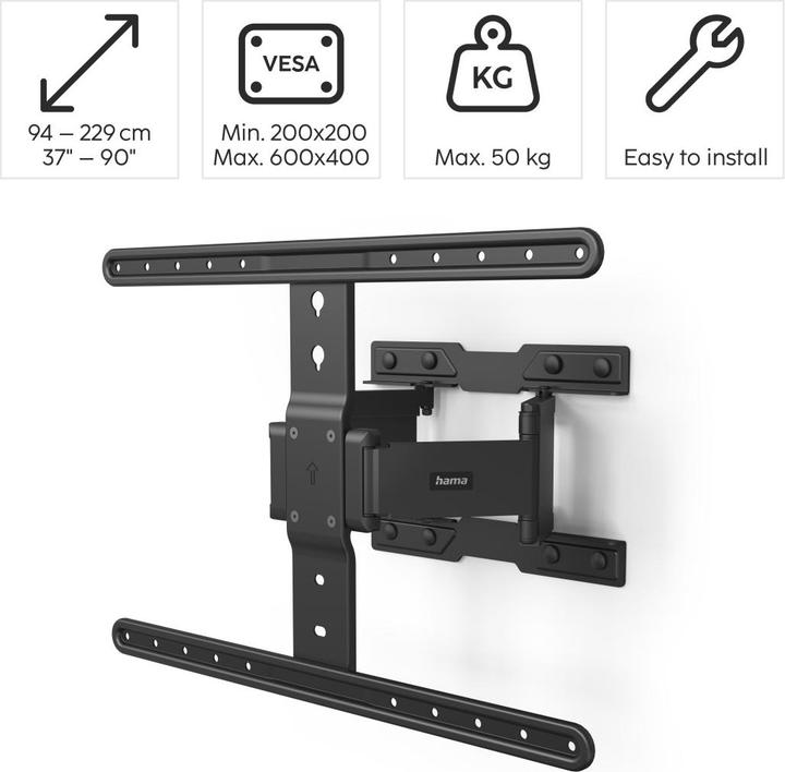 Produktbild Hama Ultraslim (Wand, 90", 50 kg)