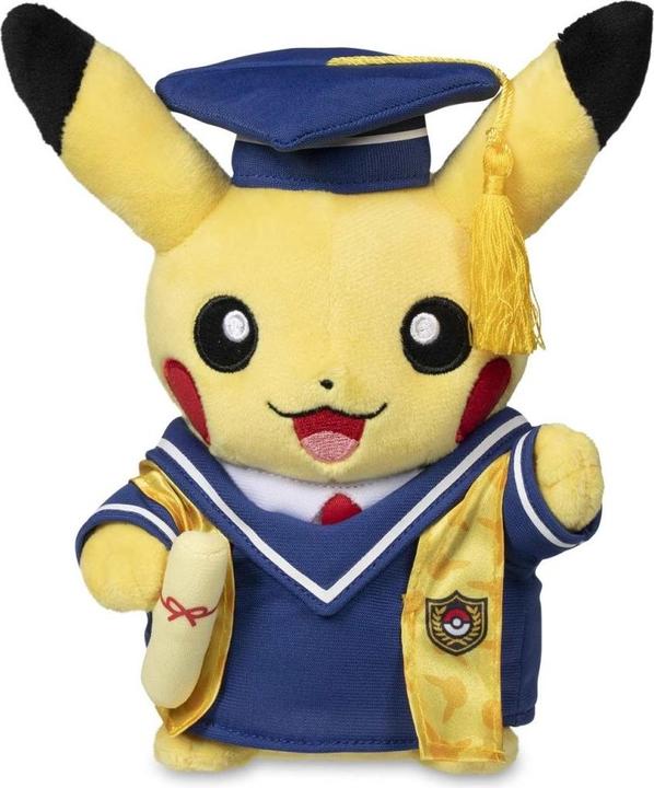 Actual product image Pokémon Pikachu Celebrations: Graduate Pikachu Poké Plush - 20 cm (20 cm)