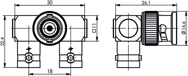 Image du produit Telegärtner J01004A0011 Adaptateur de câble d'interface BNC BNC en acier inoxydable