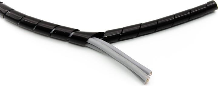 Image du produit Purecrea Spirale de protection de câble 10mm Noir SWB-10 (Tuyau spiralé pour câble, 100 cm)