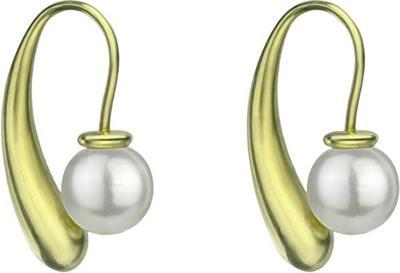 Produktbild Marc Malone Jennifer White Earrings Mce24025g - Gold-Plated With Artificial Pearl