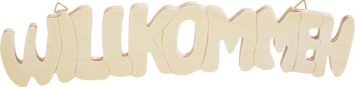 Produktbild VBS Holz-Schriftzug "Willkommen", 30 x 0,8 x 7 cm