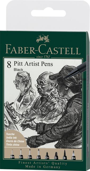 Faber-Castell Ink pen (Black, 8 x)