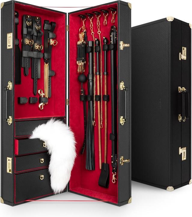 Image du produit Bedroom Fantasies Valise de Bondage 17 Pièces - Cuir de Vache