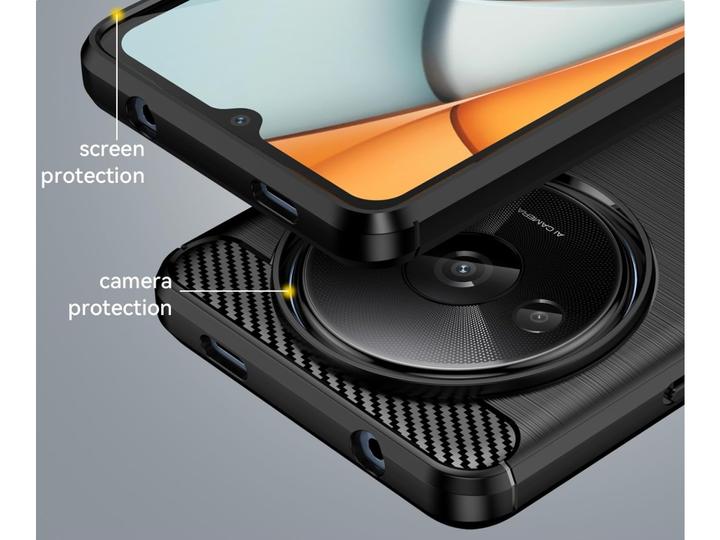 Produktbild Screenguard Xiaomi Redmi A3 Hülle Carbon Brushed Soft TPU (Xiaomi Redmi A3)