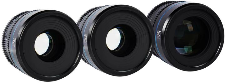 Produktbild Sirui Nightwalker 24 35+55mm T1.2 S35 MF Cine Lens Bundle RF-Mount (Canon RF, APS-C / DX)