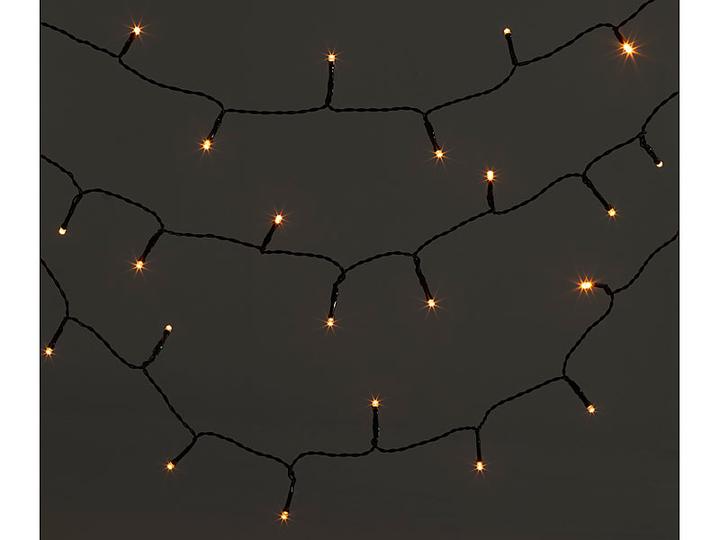 Actual product image Lunartec LED light chain with 100 LEDs, timer, battery, warm white, 10 m, IP44 (10 m)