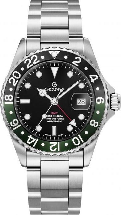 Immagine prodotto Grovana Collezione Key West GMT - Orologio automatico svizzero (Fatto in Svizzera)