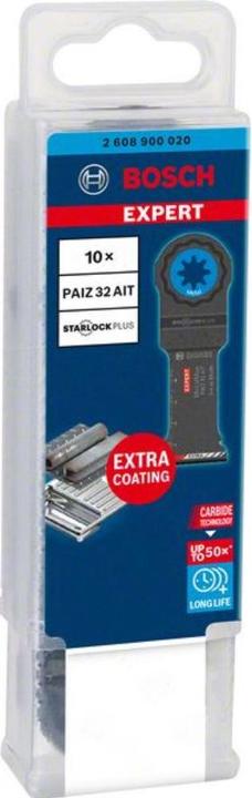 Produktbild Bosch Professional Zubehör EXPERT MetalMax PAIZ 32 AIT Blatt für Multifunktionswerkzeuge, 50 x 32 mm, 10 Stück