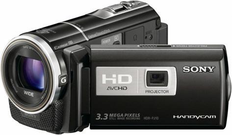 Produktbild Sony HDR-PJ10, FullHD, DualFlash, Beamer, 30x Zoom, 16GB