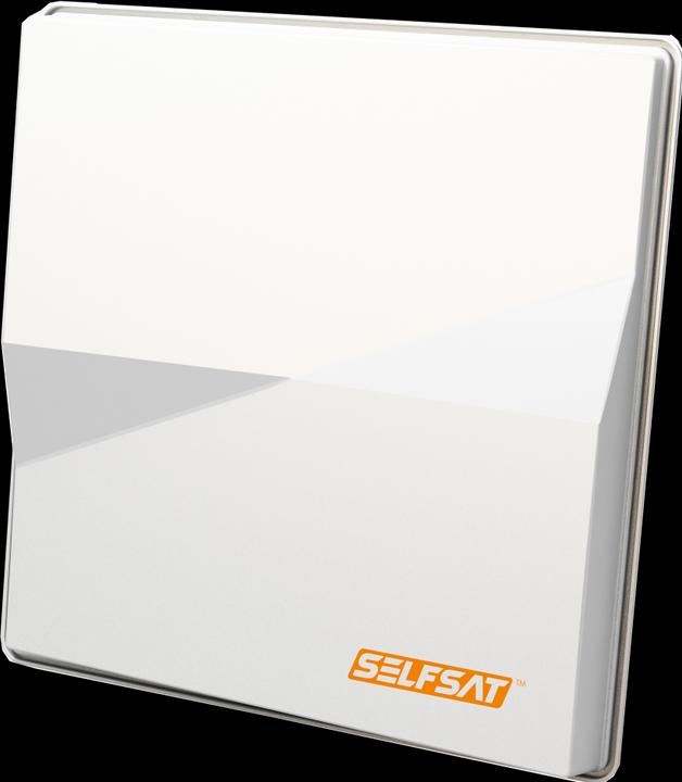 Actual product image Selfsat H50M4, Flat antenna with Quad LNB 6° for Astra & Hotbird 4 participants (Flat antenna, 33.70 dB, DVB-S / -S2)