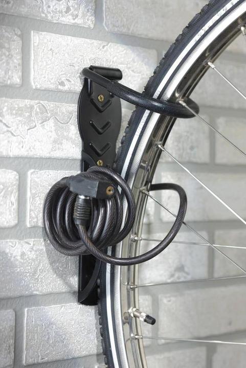 Actual product image Mottez Bicycle wall bracket with anti-theft system