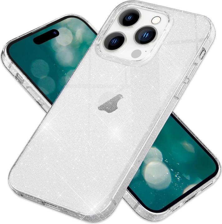 Produktbild Nalia Klare Glitzer Silikon Hülle (Apple iPhone 15 Pro Max)