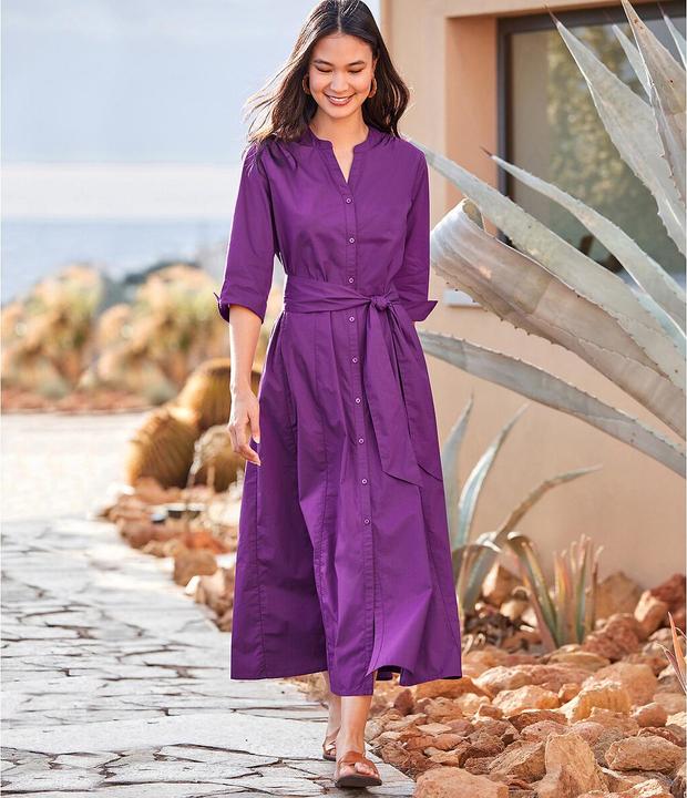 Produktbild Anne Weyburn Midikleid aus reiner Baumwolle (38)