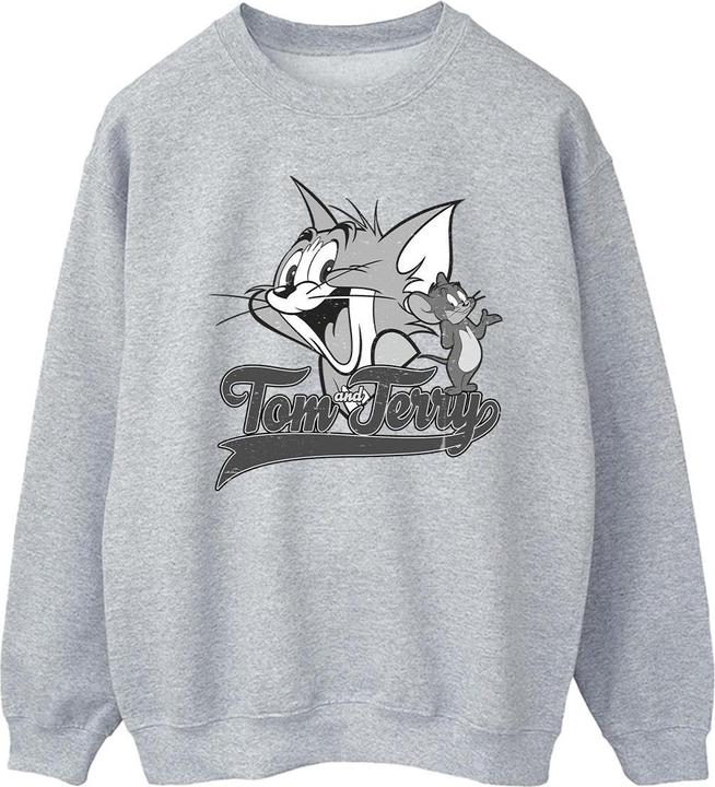 Actual product image Tom & Jerry Mens Greyscale Square Sweatshirt (XL)