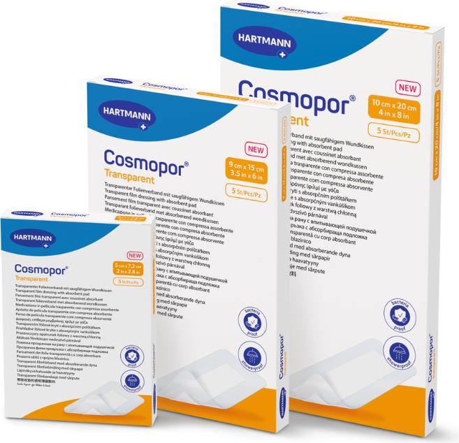 Actual product image Cosmopor transparent 10x20cm sterile 5 pcs (5 x)