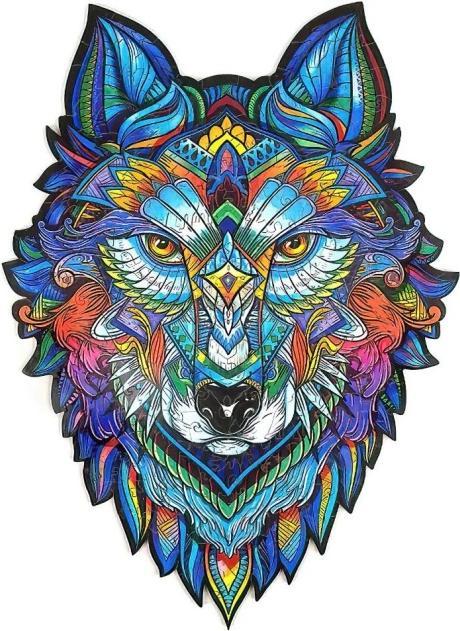 Produktbild Unidragon Holzpuzzle Majestic Wolf - Grösse L (310 Teile)