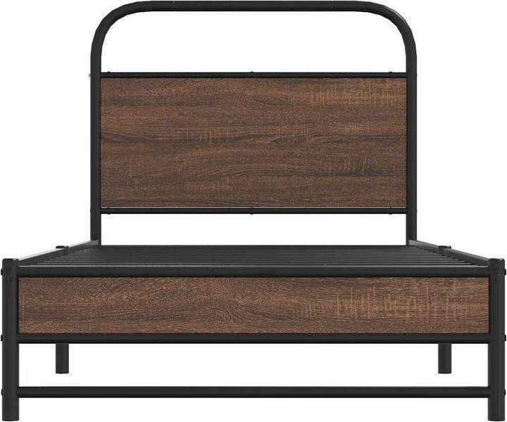 Actual product image VidaXL Bed frame without mattress 100x190 cm brown oak-look (100 x 190 cm)