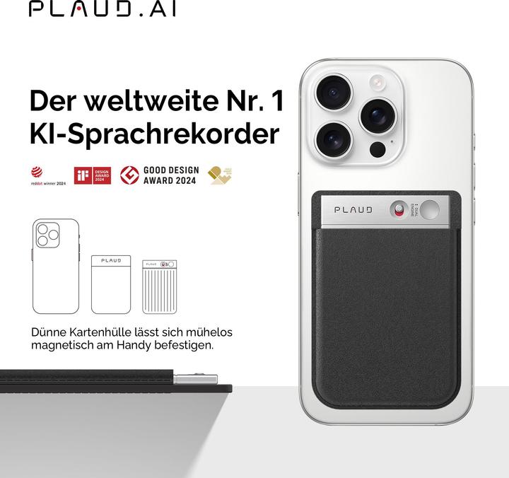 Actual product image Plaud Note AI-Recorder (64 GB)