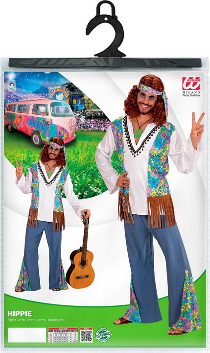 Produktbild Widmann Hippie Kostüm: Flower Power Outfit (S)