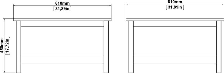 Produktbild Ebuy24 Couchtisch Madrid (81 x 81 cm)