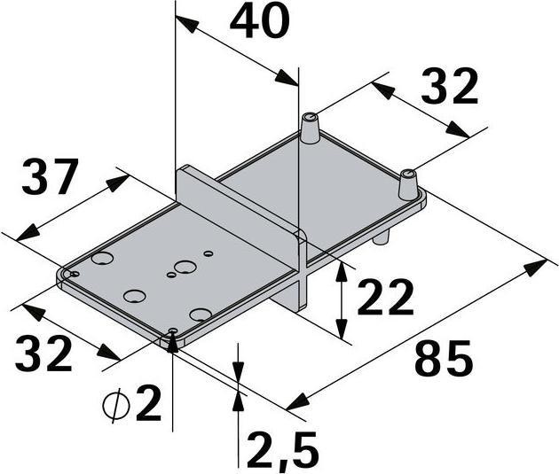 Immagine prodotto Hettich Ankrn-Schablone (Lamiera forata, 1 pz.)