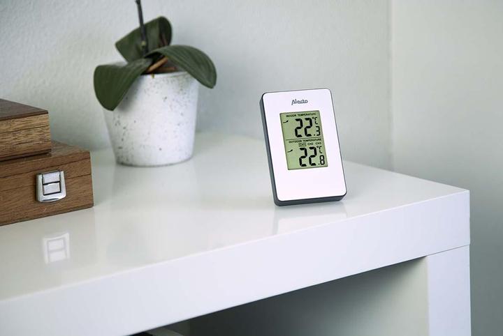Actual product image Alecto WS-1050 Weather Station with Outdoor Sensor (White)