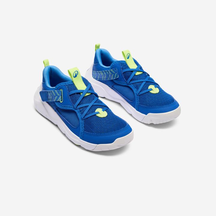 Produktbild Decathlon Turnschuhe Kinder Klettverschluss - Playful Summer blau/gelb (36)