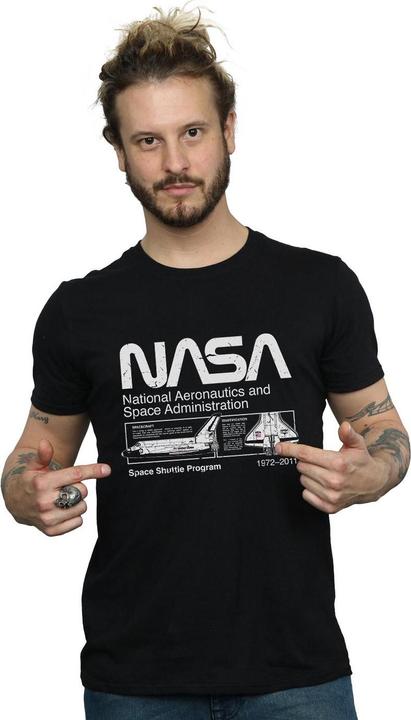 Actual product image Nasa Mens Space Shuttle Cotton T-Shirt (XXL)