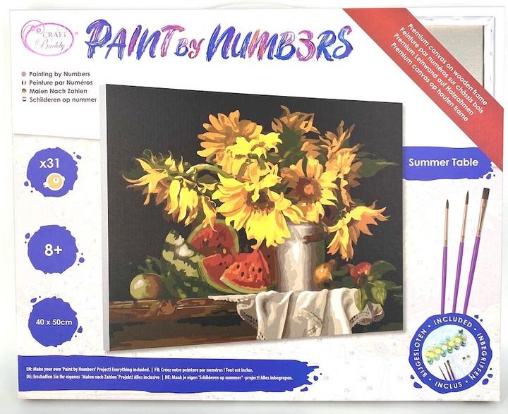 Actual product image Craft Buddy Painting by numbers picture set 40x50cm summer table
