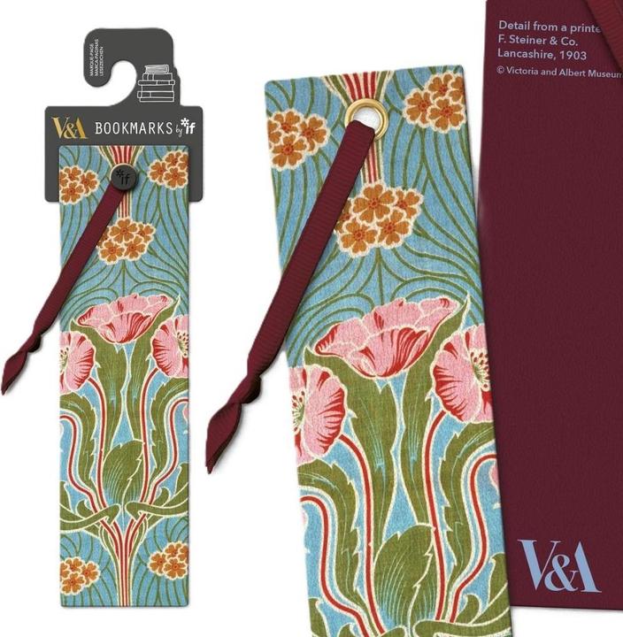 Produktbild IF V&A Lesezeichen – Mohnblumen