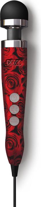 Actual product image Doxy Number 3 Wall Massager Rose Pattern