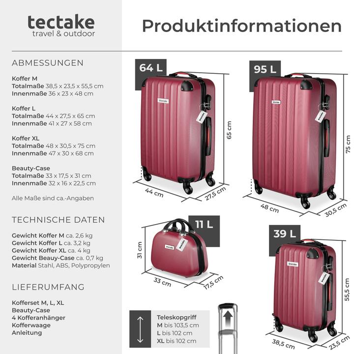 Actual product image tectake Cleo (95 l, L (90 - 115l))