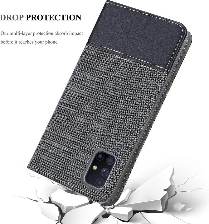 Actual product image Cadorabo Book Jeans Optics Cover (Samsung Galaxy M51)