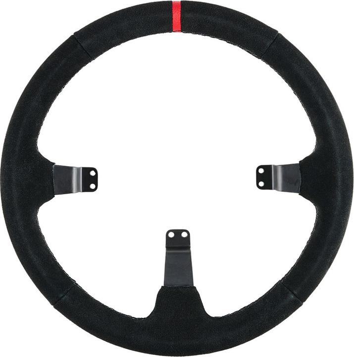 Produktbild Asetek SimSports Lenkradkranz, gewölbt, 340 mm - schwarz, wildleder