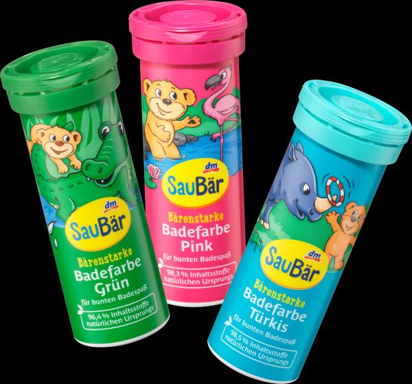 Produktbild dm SauBär Badefarbe (Badeperlen)