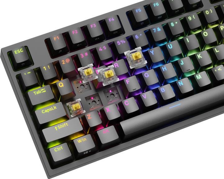 Actual product image Genesis Klawiatura THOR 404 TKL Gateron Yellow Pro (NKG-2069) (Eng. Int., Cable)