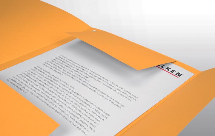 Actual product image Falken Folder, DIN A4, flaps, manila cardboard (A4, 1 x)