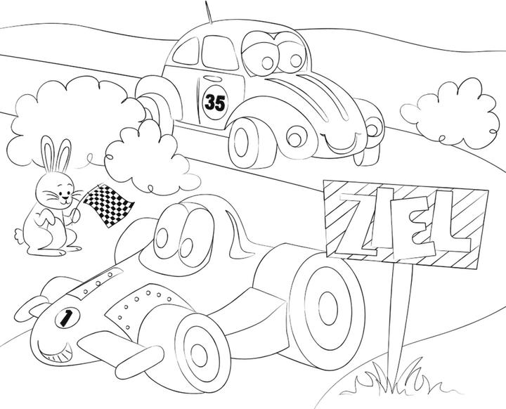 Actual product image Ursus Colouring in table set racing car (1 x, 33 x 40 cm)