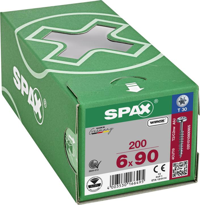 Actual product image Spax SP-Schrauben PH, verz, TX, 6,0/90mm (200 Screws per piece)