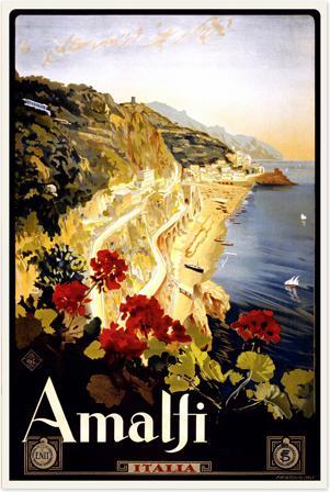 Immagine prodotto Trenddeko Viaggio d'epoca - Amalfi (20 x 30 cm)