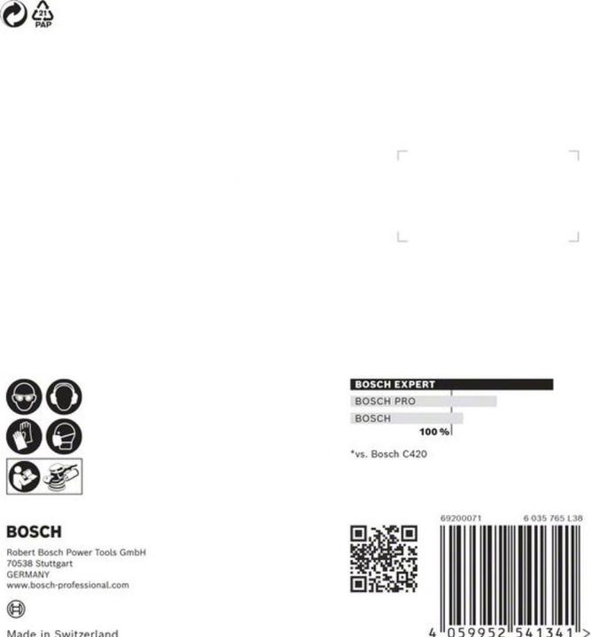 Actual product image Bosch Professional Zubehör Expert C470 Sandpaper with 8 holes for random orbital sander, 115 mm, G 80, 5 pcs. (80)