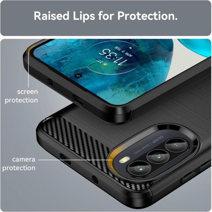 Immagine prodotto Screenguard Motorola Moto G52 Cover Carbon Brushed Soft TPU (Motorola Moto G52)