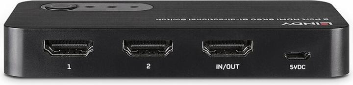 Produktbild Lindy 2 Port HDMI 8K60 Bidirektionaler Switch Zum Umschalten zwischen zwei 8K HDMI-Quellen, die mit einem