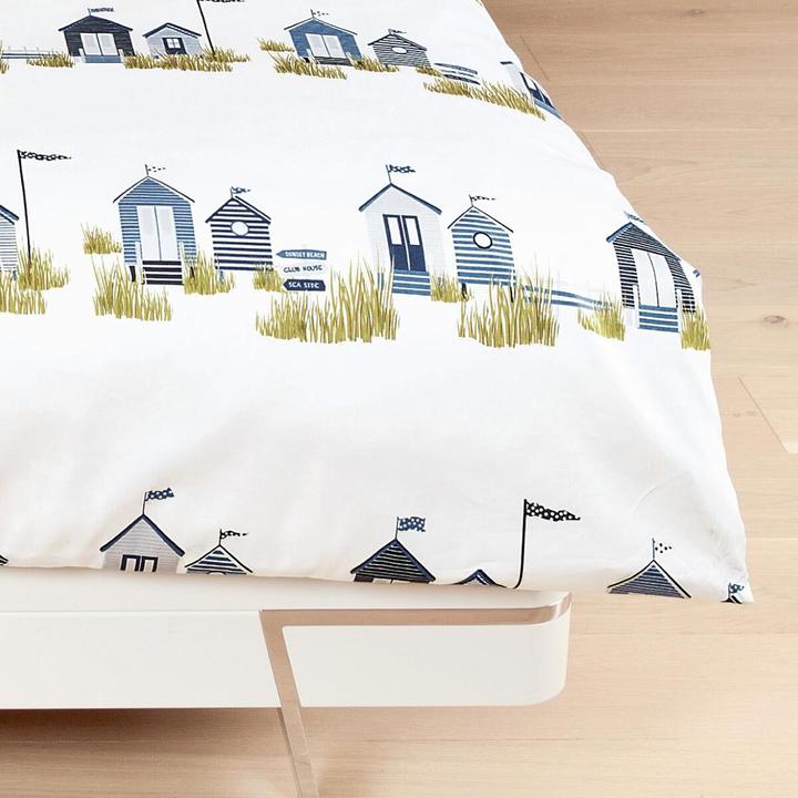Produktbild Janine Feinbiber Bettwäsche Davos 65166 maritim (Bettwäsche Set, 155x220 cm + 80x80 cm)