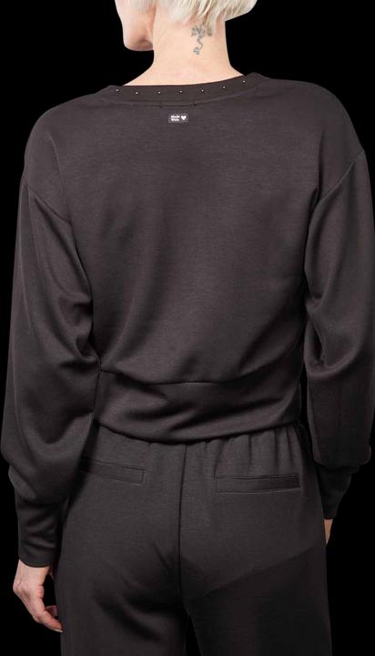 Image du produit Scotch & Soda V-Neck Beaded Sweatshirt Evening Black (L)